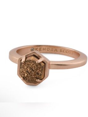 Kendra Scott Rose Gold Druzy Ring
